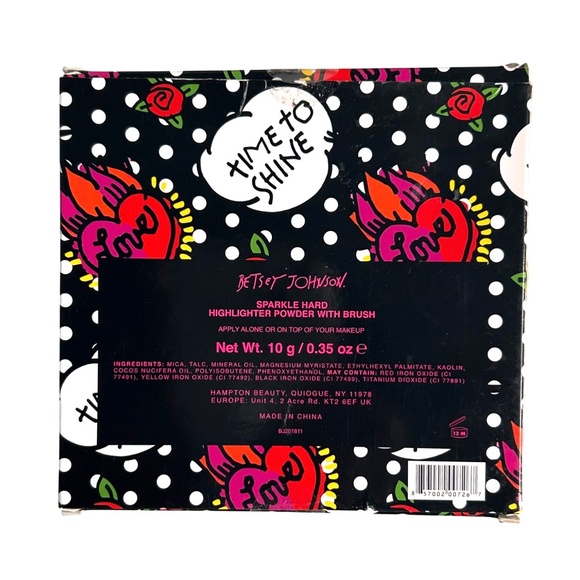 Betsey Johnson Time to Shine Highlighter Powder with Brush NIB - Picture 8 of 8